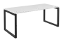 SEK-O - 18 stůl kancelářský, kovová podnož černá, deska 25 mm, široký 1800 mm, bílá